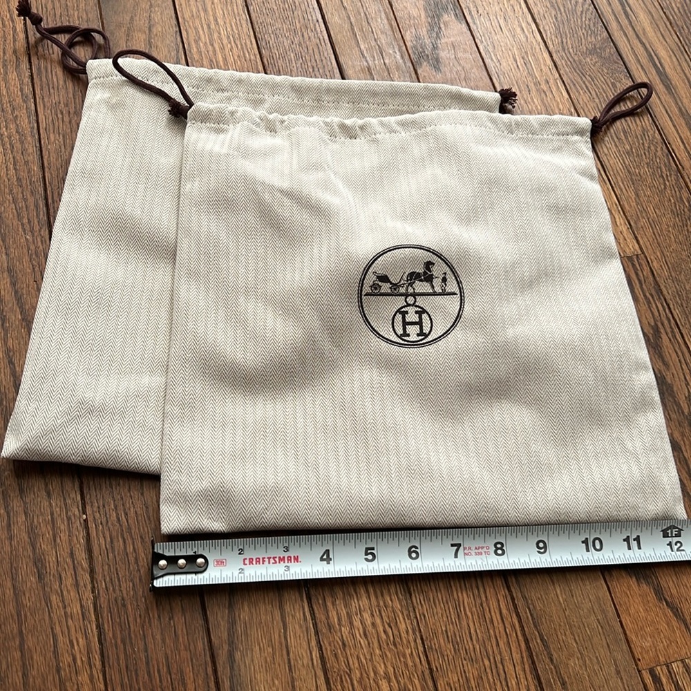Authentic Hermes dust bags shoes - sold individually!